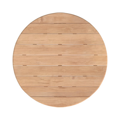 Natural Teak 56" Round Dining Table