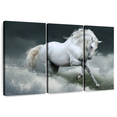 Seaside White Horse