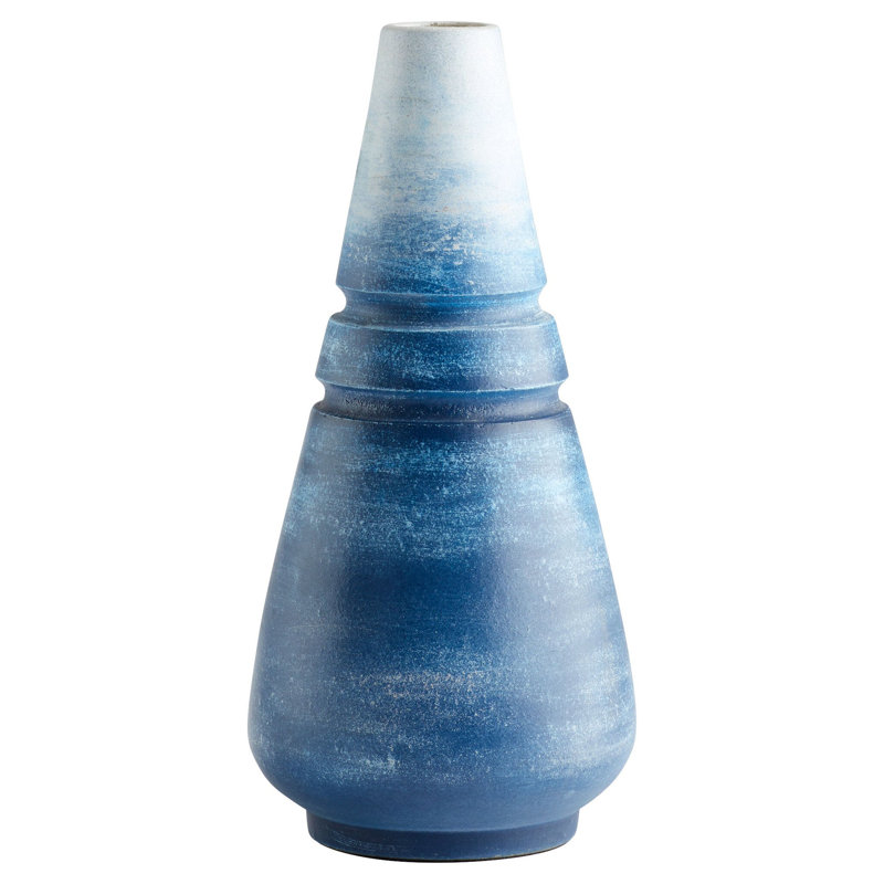 Amarna Handmade Ceramic / Porcelain Table Vase, 18.25" H x 9" W x 9" D