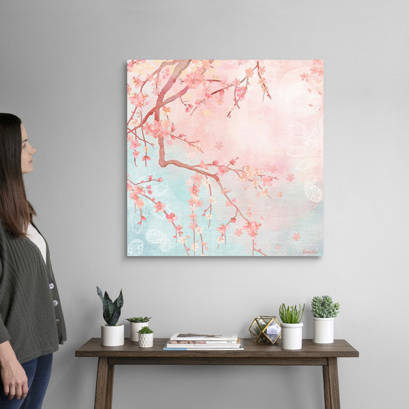 Art mural sur toile Sweet Cherry Blossoms IV, Toile tendue, H 30 po x l 30 po x P 1,25 po