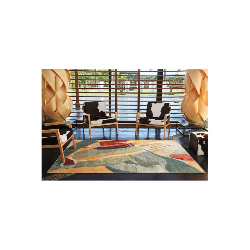 Tapis coloré lavable à la machine, Sous-tapis rectangulaire 3 pi 11 po x 5 pi 11 po i