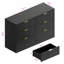 Commode double moderne 6 tiroirs l 47,1 po-118658247