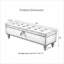 Banc de lit 59 po avec rangement bleu-131203654