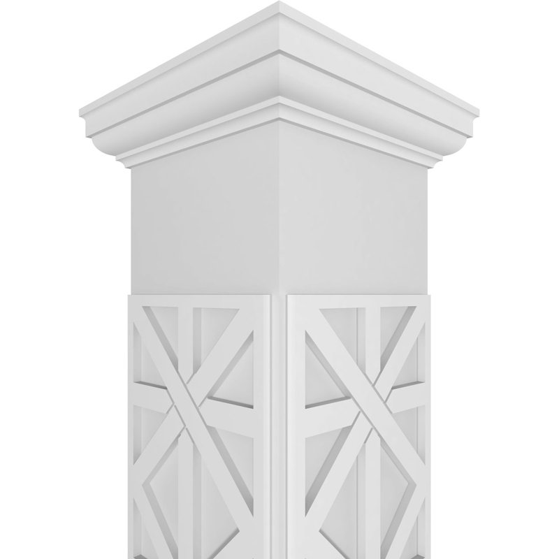 Colonne carrée impériale Custerman Classic, H 108 po x l 9,62 po x P 9,62 po
