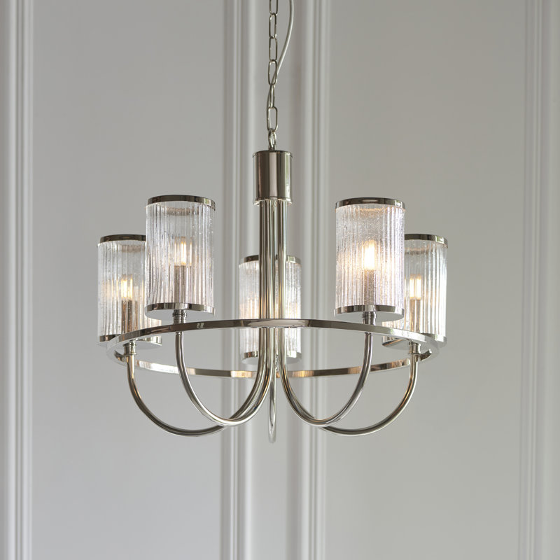 Axelen 5 - Light Waggon Wheel Chandelier