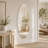 65" x 21" Frameless Oval Full Length Mirror with Drill-Free Wall Mount