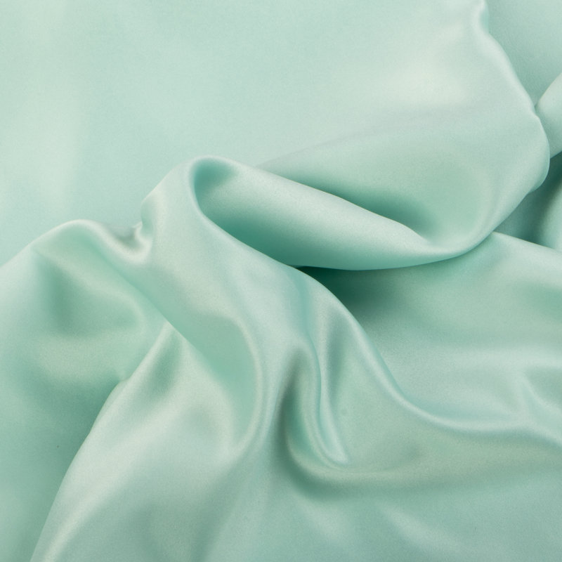 Taie d'oreiller en satin, Cyan, Grand