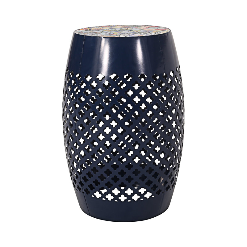 Table d'appoint ronde 12,32 po Davant, Bleu très foncé
