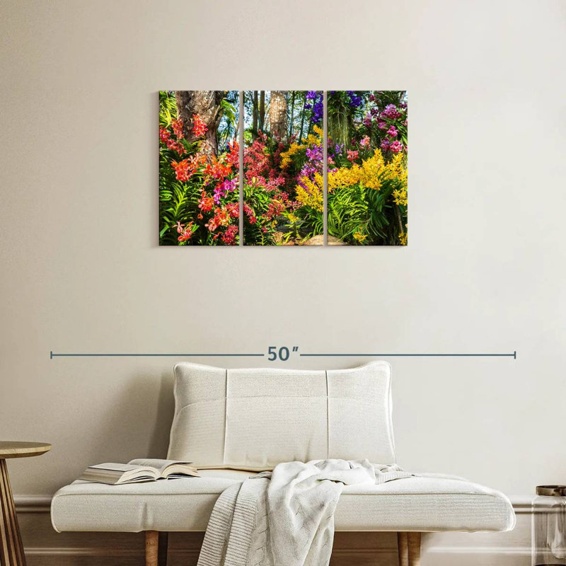 Harnek Chanthaburi fleurs sauvages, H 20 po x l 33 po