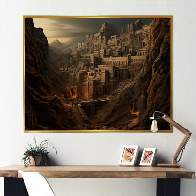 «Abstract Judaism Masada Fortress Mystery II», reproduction sur toile