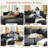  109.8'' Upholstered Boucle Sectional Sofa-1124510501