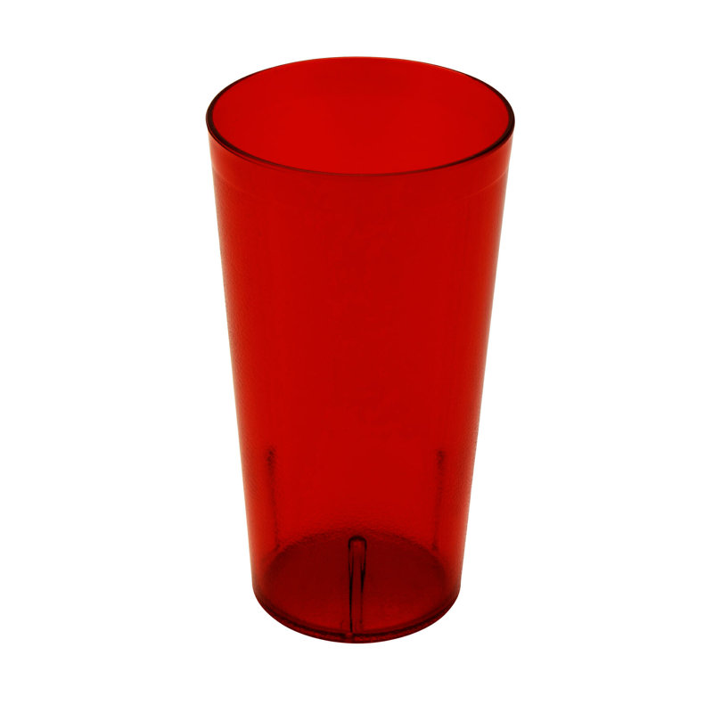 Gobelets de restaurant en plastique robustes, Contenant alimentaire, Rouge