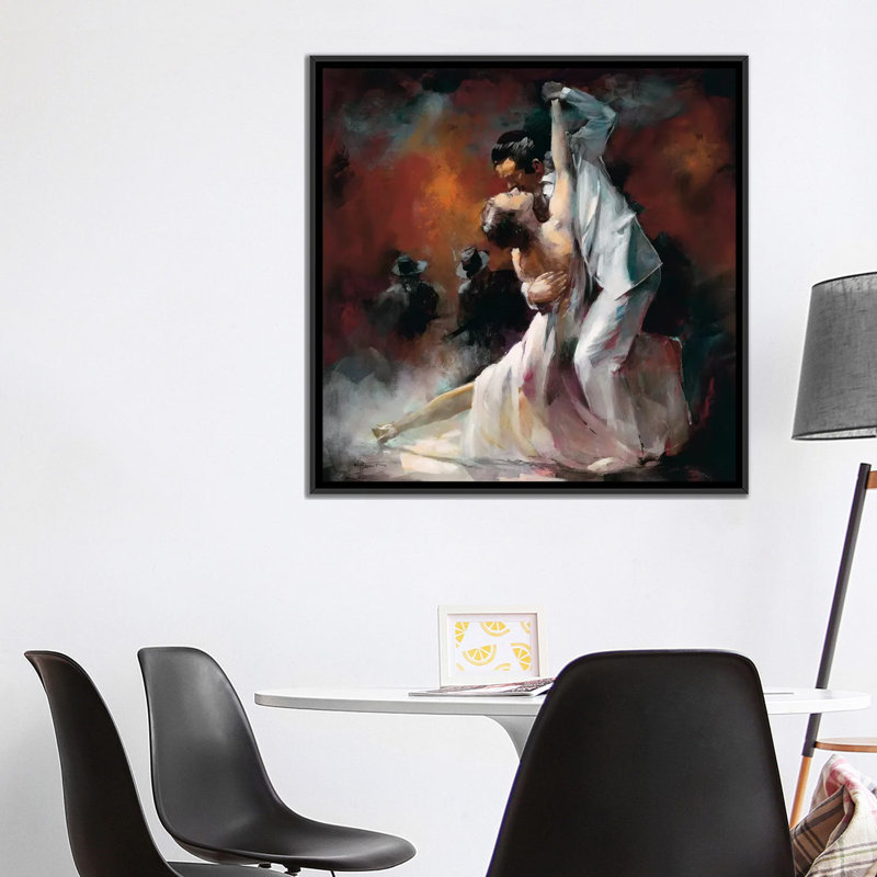 «Tango Argentino I» par willem haenraets - reproduction sur toile tendue sur châssis, H 26 po x l 26 po x P 1,5 po