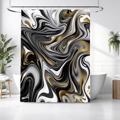 Abstract Shower Curtain