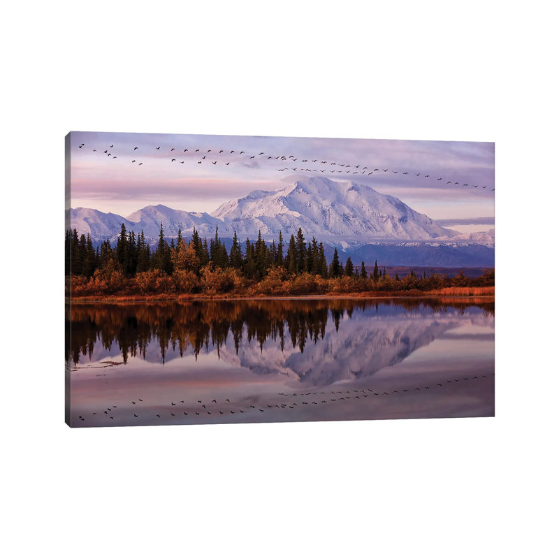 Flying over 1 Piece Wrapped Canvas Wall Art, 20.32 cm H x 30.48 cm W