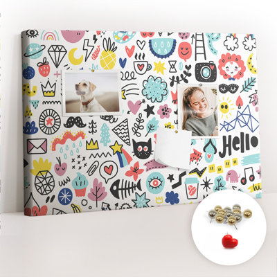 Mabelene Magnetic Cork Corkboard / Bulletin Board Bulletin Board