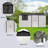 Metal sheds with window and sliding door-113549749