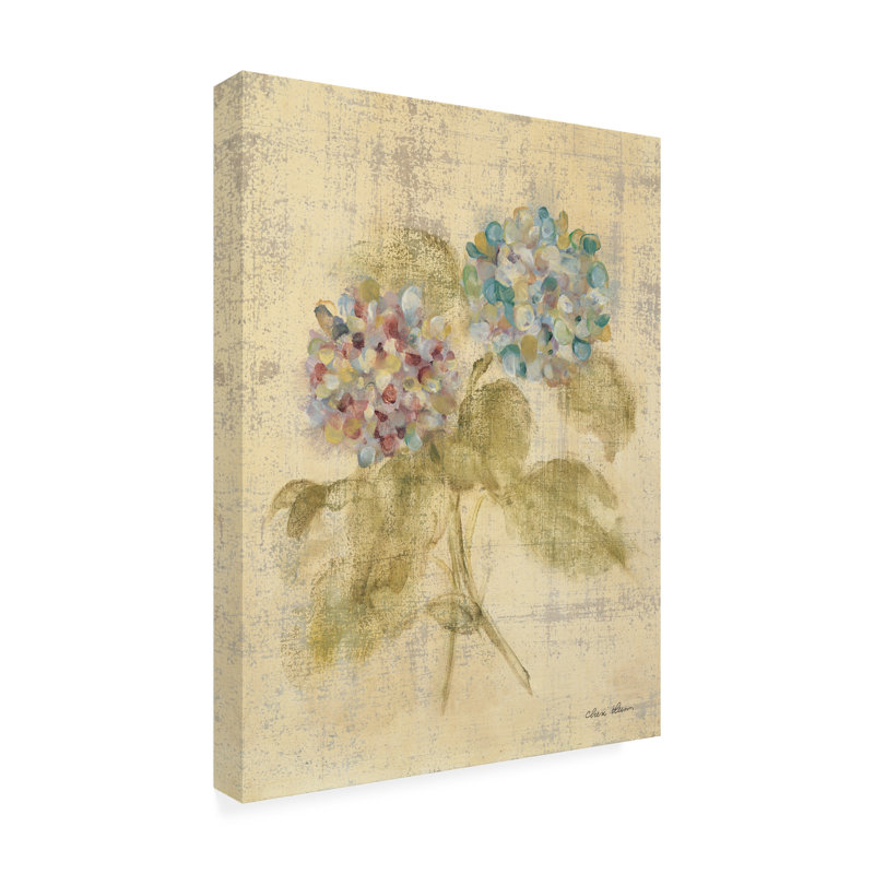 Art mural sur toile «Horti bleu», H 19 po x l 14 po