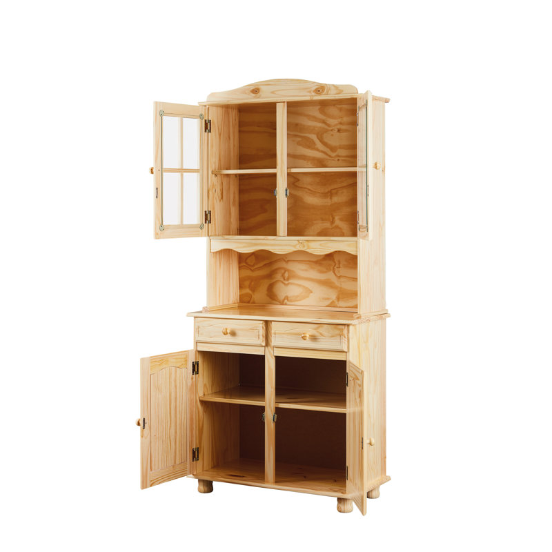 Nico Classic Hutch Cabinet, Natural
