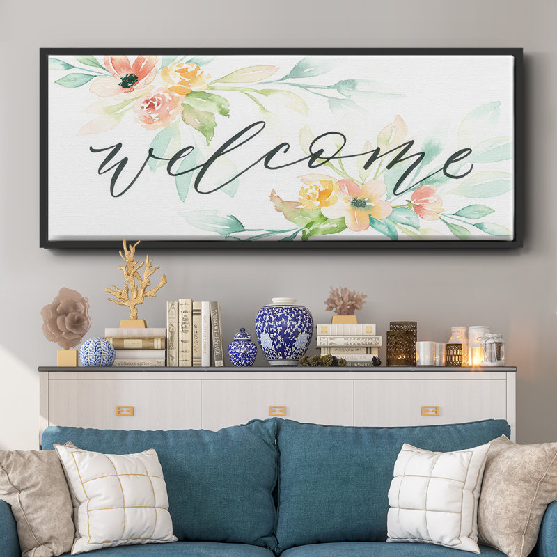 Welcome - toile encadrée