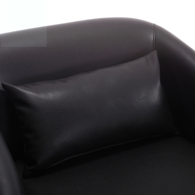 Fauteuil demi-tonneau pivotant, Noir