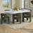 Lange Mid-Century Modern 101" Double Pedestal Dining Table - White-1940937980