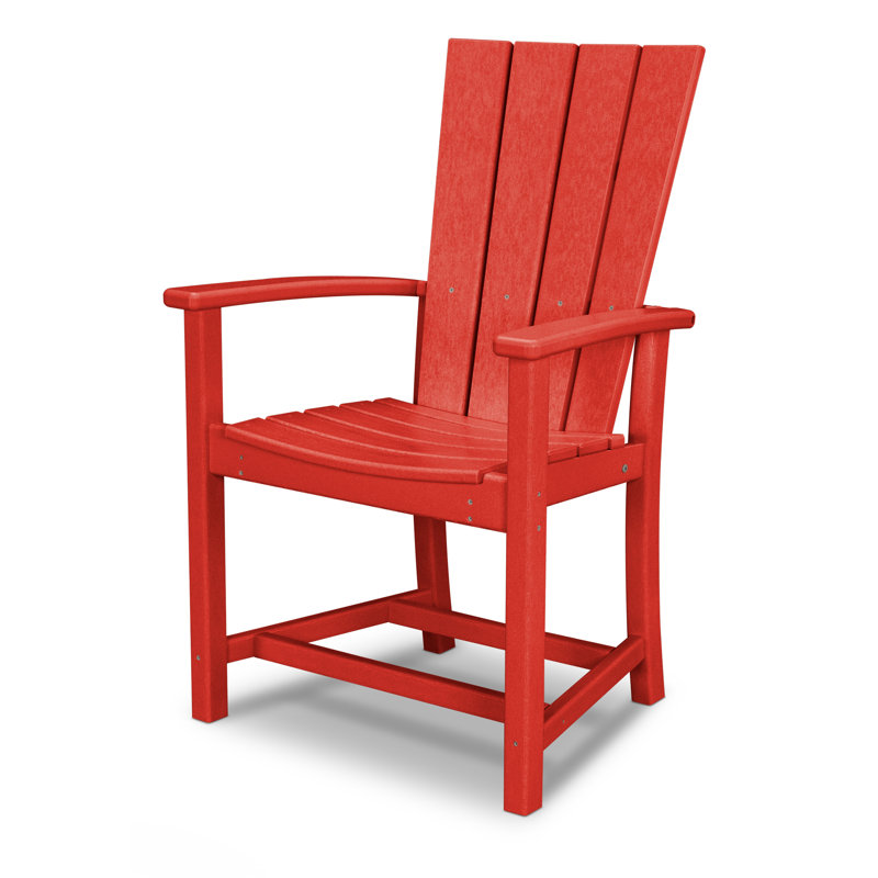 POLYWOOD Quattro Adirondack Dining Chair, Sunset Red