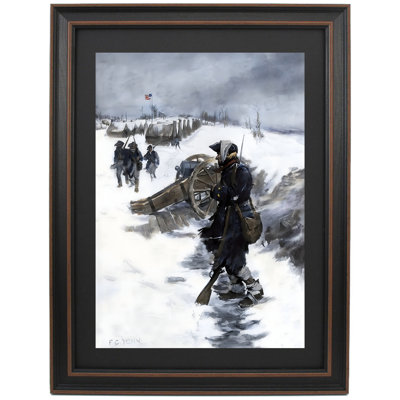 Valley Forge Soldier On Picket Duty In The Snow By Frederick Coffay Yohn