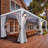 13ft x 10ft Outdoor Gazebo with Curtains