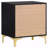 Black And Gold 2-Drawer Rectangular Nightstand-769589515