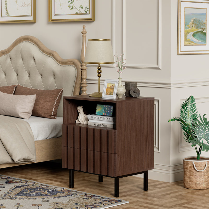 Sevyn bedside table, Café