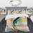 Multi-Color Abstract Waves III BeddingMicrofiber / Polyester Duvet Cover Set-1590475023