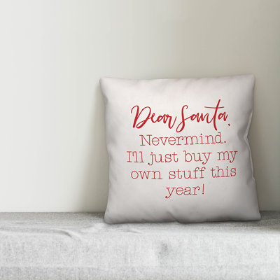  Dear Santa Throw Pillow