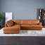 Canapé modulaire en cuir moderne Mid Century Pluie-106255943