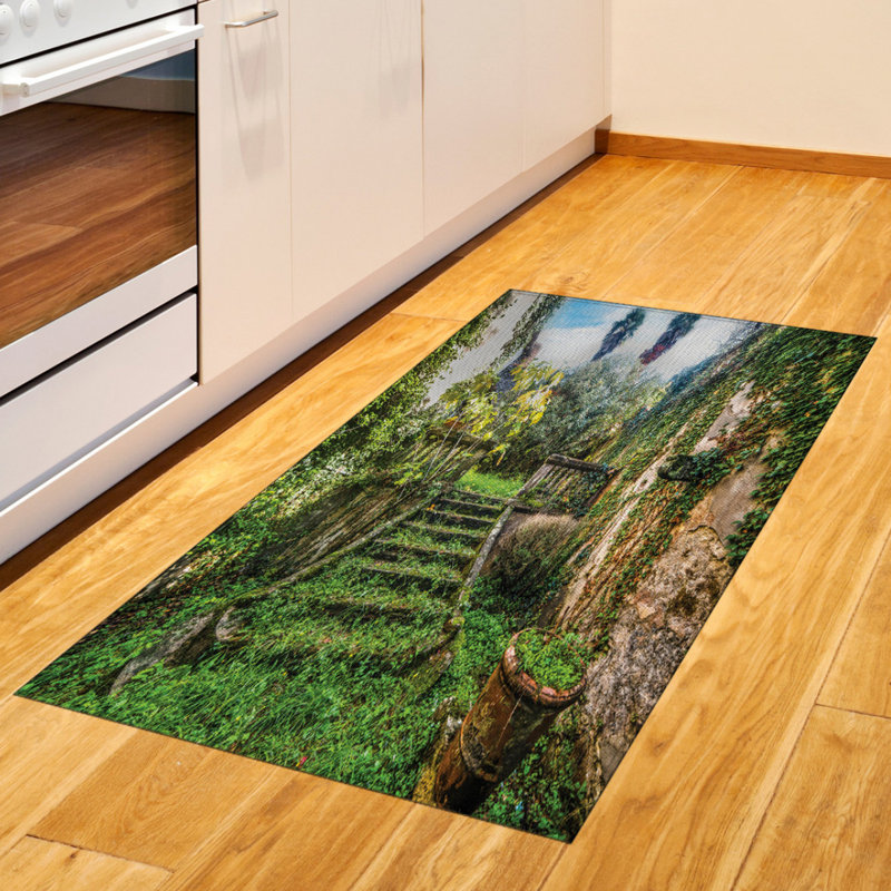 Tapis décoratif à haute densité en fibres naturelles haute densité Nature, Rectangle 2 pi 7 po x 5 pi