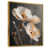 Toile avec cadre flottant or