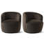 Fauteuil d'appoint pivotant en velours 27 po (ensemble de 2)-119342565