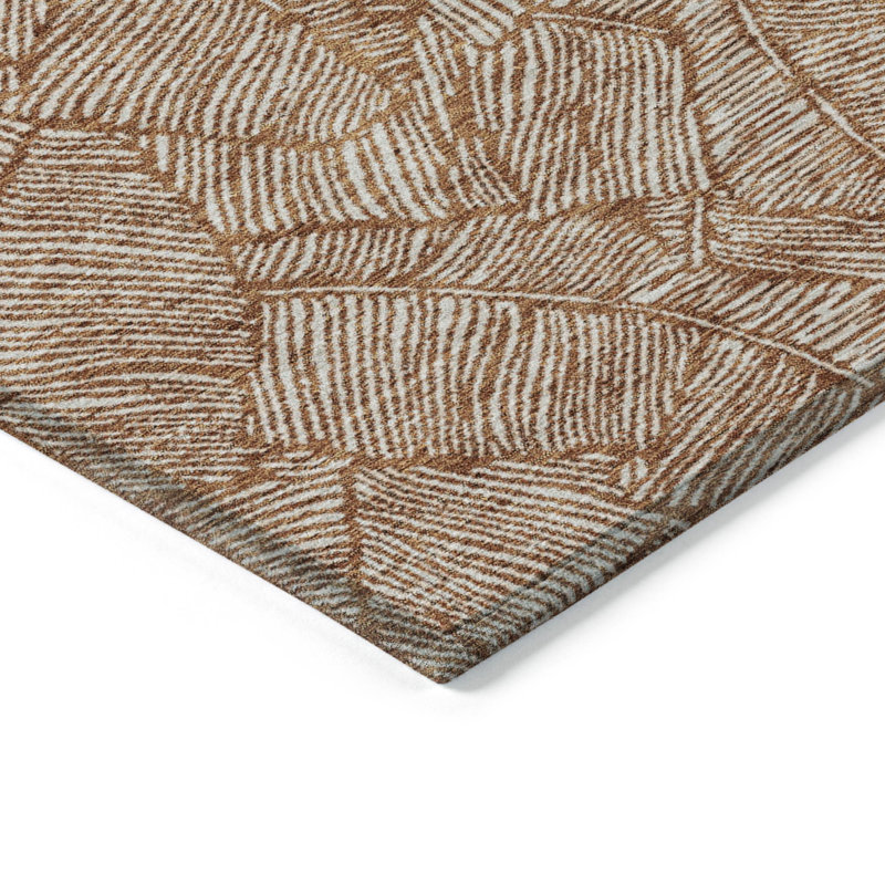 Colwart Flatweave Floral Indoor / Outdoor Rug, Rectangle 5' x 7'6"