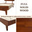 Lit plateforme en bois massif avec tête de lit ajustable Caden, style Mid-Century moderne-1991240163-1991240173