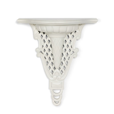 Florentine Wall Bracket, Classic White