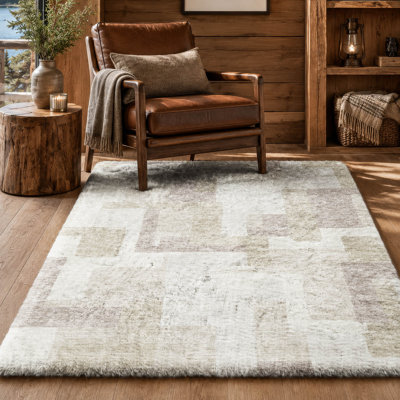 Washable Geometric Indoor Rug
