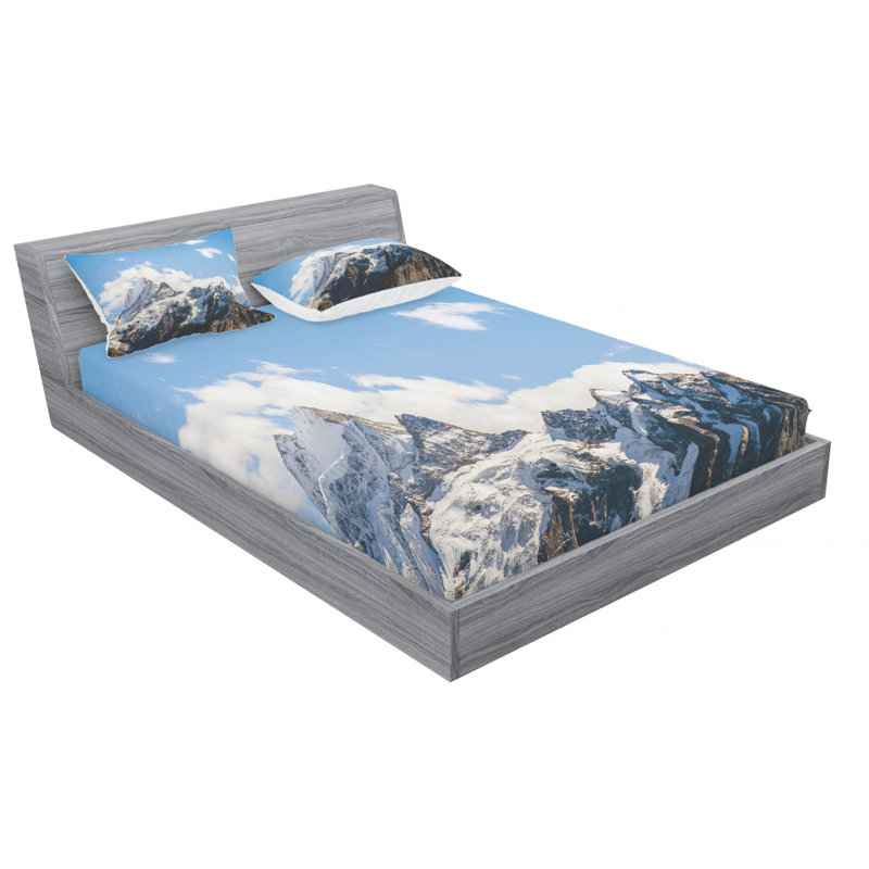 Microfiber Sheet Set, Queen Sheet Set with Fitted Sheet