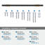 Urbanite 12 pouces (305 mm) d'un centre à l'autre-99718212