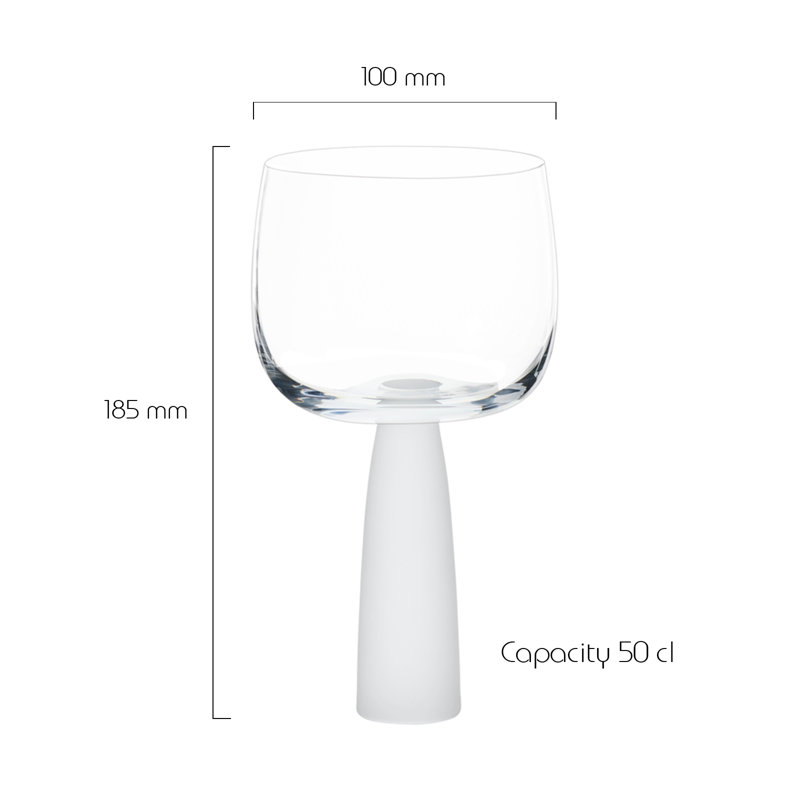 Oslo Gin Glasses, Clear/White