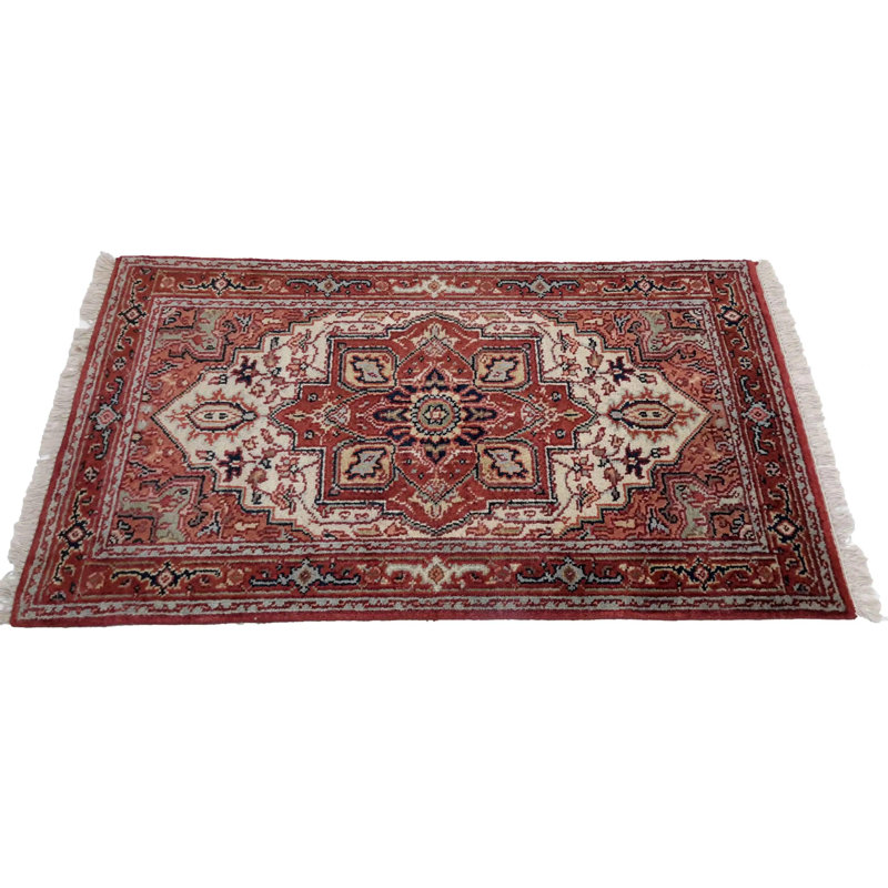 Nemi Hand Woven Cotton and Wool Oriental Area Rug