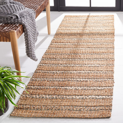 Tapis olive / naturel à tissage plat à motif géométrique Abdelilah
