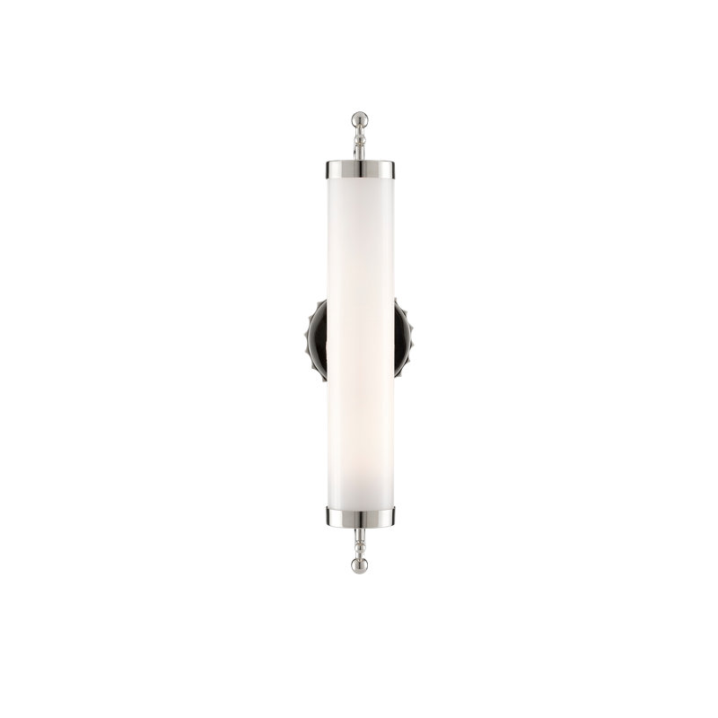 Barry Goralnick 1 - Light Armed Sconce, Polished Nickel