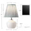 Glass Table Lamp With Adjustable Angle