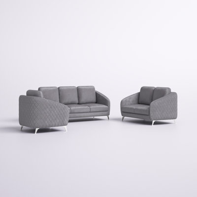 Frederick 3 - Piece Velvet Living Room Set