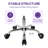 Adjustable Height Rolling Stool With Wheels-2084622098-2084622099